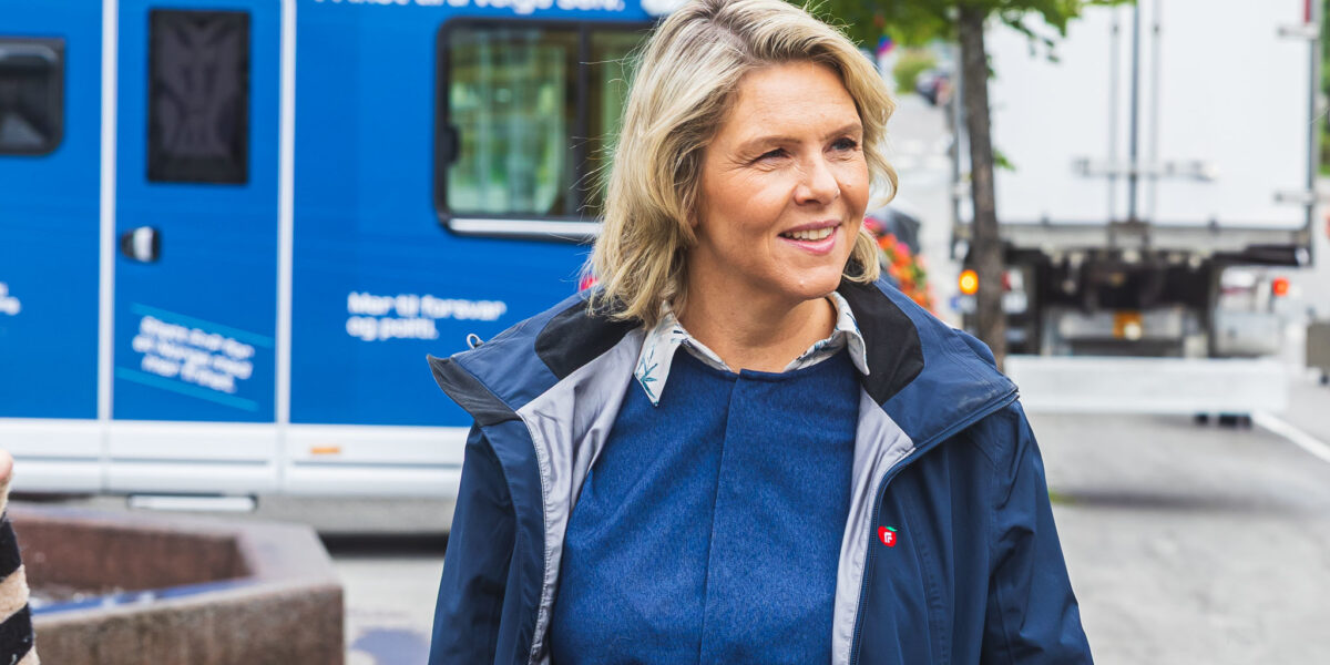 Sylvi Listhaug på valgkampturne Sylvi Listhaug på valgkampturne