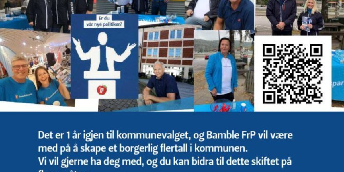 Velkommen til Bamble FrP | Fremskrittspartiet - FrP.