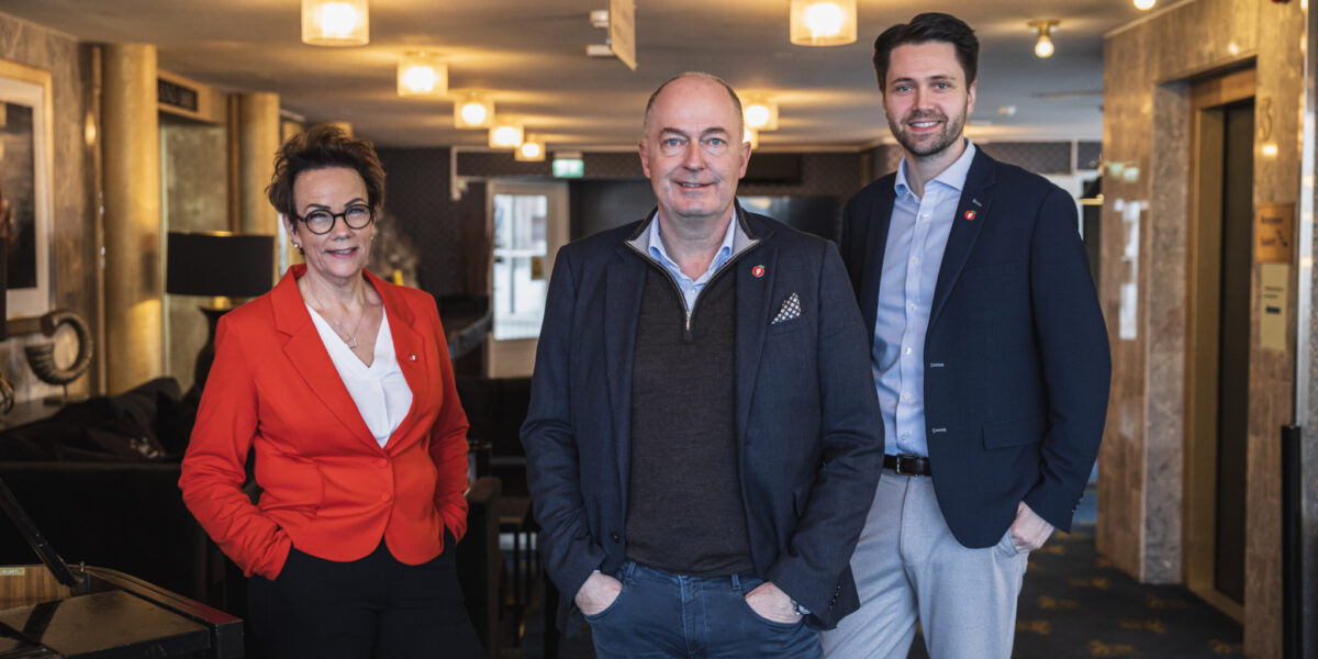 3. kandidat Anne Grethe Hauan, 1. kandidat Morten Stordalen og 2. kandidat Bjørn-Kristian Svendsrud 3. kandidat Anne Grethe Hauan, 1. kandidat Morten Stordalen og 2. kandidat Bjørn-Kristian Svendsrud