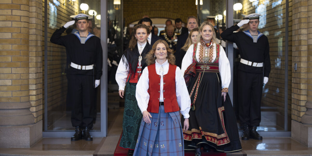 Bilde fra offisiell åpning av Stortinget 2025