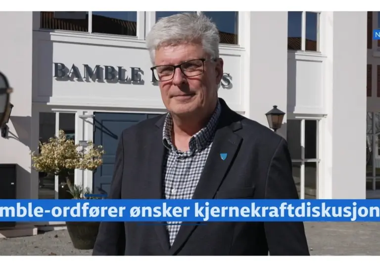 Lenke til artikkel om Bamble-ordfører ønsker kjernekraftdiskusjon