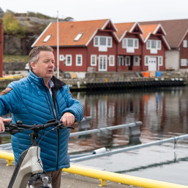 Svein Arve med elsykkel