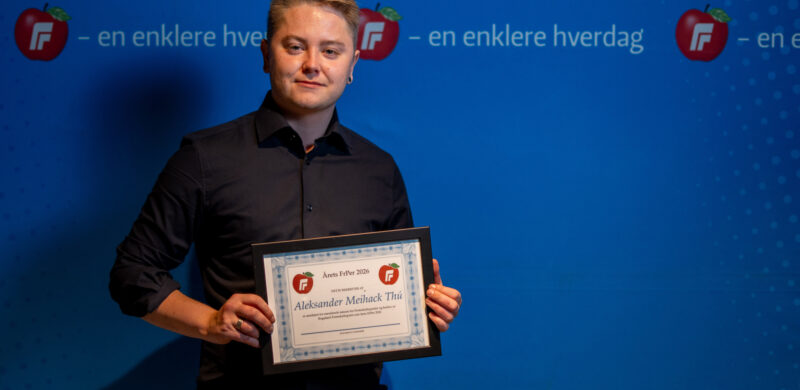 Aleksander Meihack Thu kåret til Årets FrPer