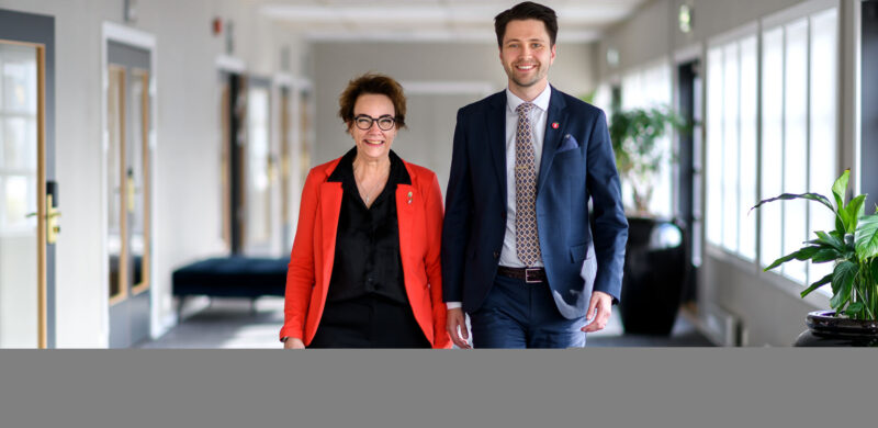 Bjørn-Kristian Svendsrud og Anne Grethe Hauan er klare for å overta styringen av Horten. Foto: Pia Sønstrød