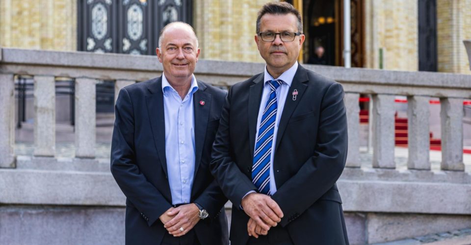 Fremskrittspartiets transportfraksjon Morten Stordalen og Frank Sve Fremskrittspartiets transportfraksjon Morten Stordalen og Frank Sve